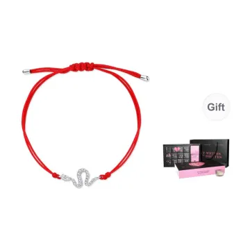 Agatha 925 Sterling Silver Red String Bracelet Unisex Red