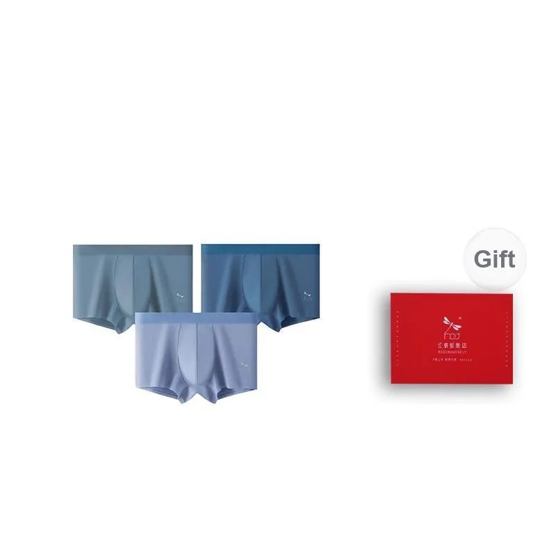 RED DRAGONFLY Cotton Panties Men's 3 Pack Gift Box Set-10