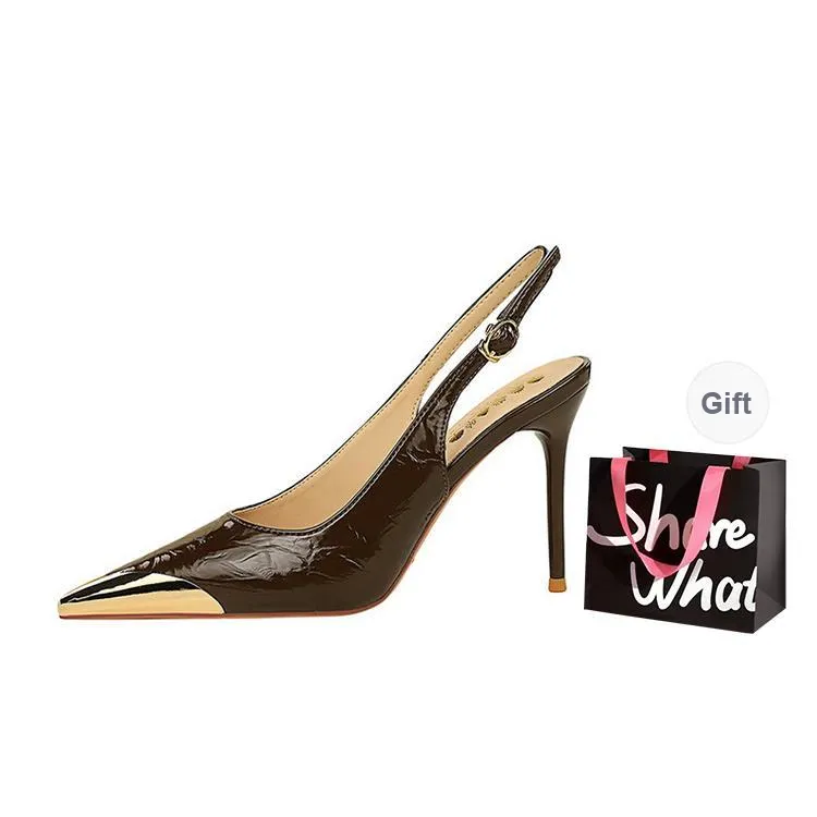 BIGTREE Slim Heel High Heels Women's-3