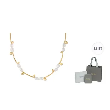 YPYN Alloy Necklaces Women's White Gold