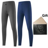 2 Pack (Night Black+Deep Dusk Blue) German Fleece-Lined/Antibacterial Comfortable/Seamless Skin-Friendly