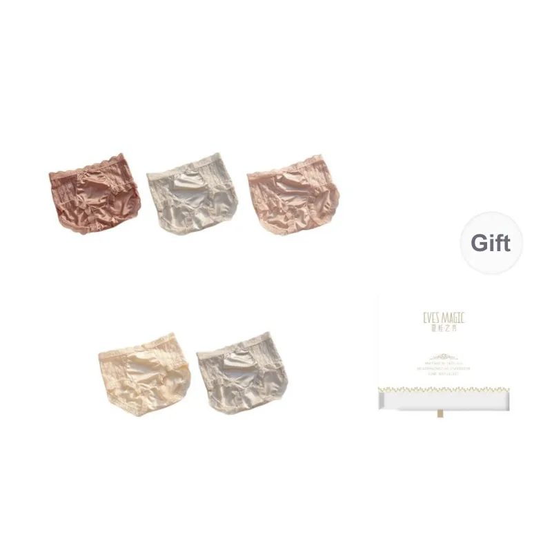 XIA.WA.ZHI.XIU Underpants Women's Shopping Bag 5 Pack-2