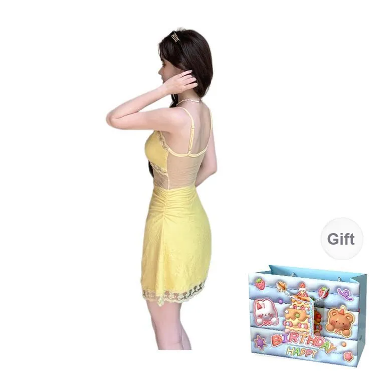 REMOULD Slip Dress Women's Yellow-1