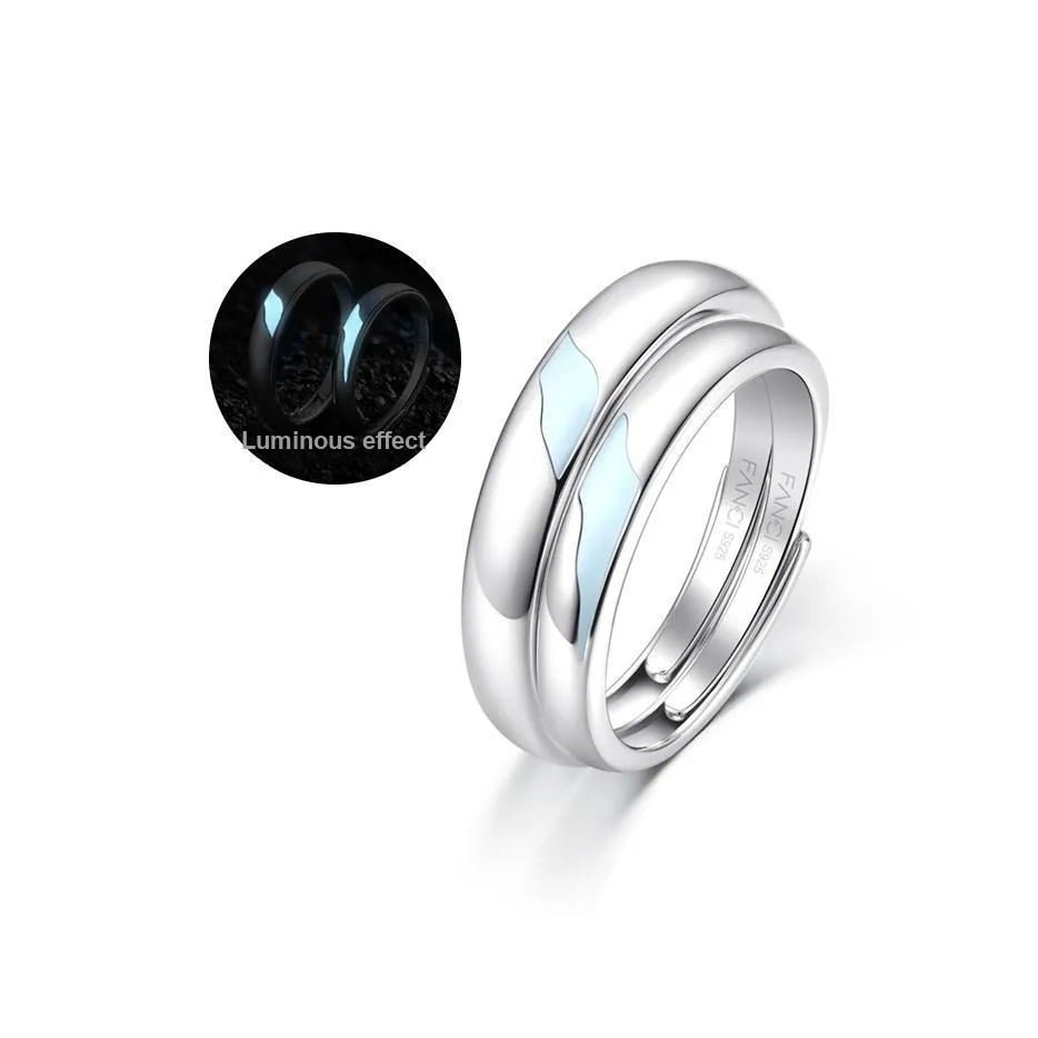 FANCI S925 Silver Enamel Rings Unisex