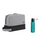 Gray+Fashion Sports Water Bottle Blue