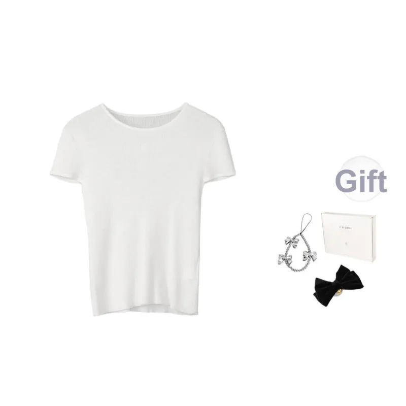 Fstudio Summer Korean Style Fresh Look Girlish Outfit Slimming Versatile Short Sleeved T Shirts Women's-3
