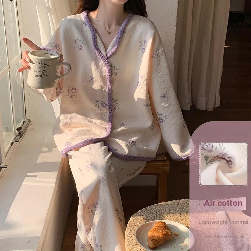 XIAFENYAN Pajama Set Women's Purple-2