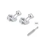 White Zircon Stud Earrings[Screw Anti-Slip Upgraded]