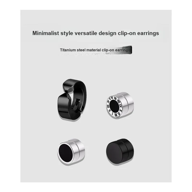 Daisy Dream Titanium Steel Clip On Earrings Unisex-11