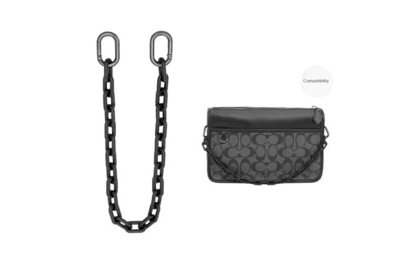 GUYI Acrylic Bag Strap Unisex Orange/Black-0