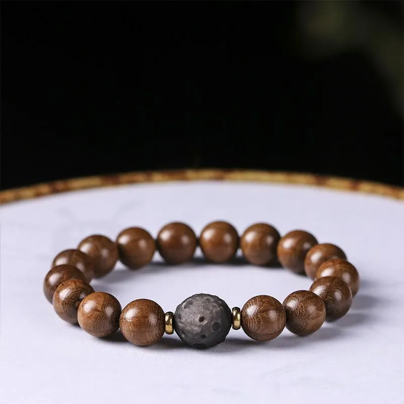 HANCANG Zabelia Biflora Wooden Bracelets Unisex-4