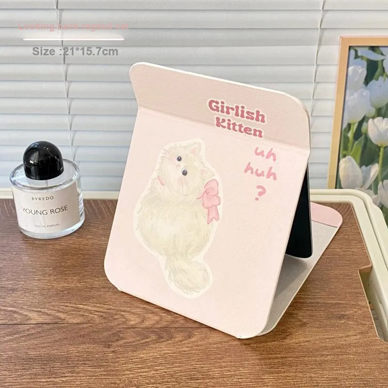 Jingda Ragdoll Cat Ins Large Size Folding Desktop Standable Mirror-11