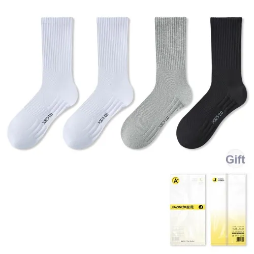 JIAZINI Knee High Socks Men's 4 Pack