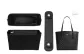 [Zippers Anti-Theft Two-Piece Set]Black Liner+Black Silver Shoulder Pads