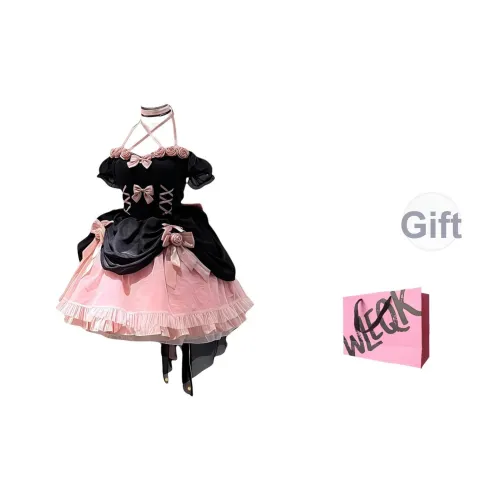 CTRTRC Юбка + Цветочный, с Хвостом Платья Женские Лолита Платья