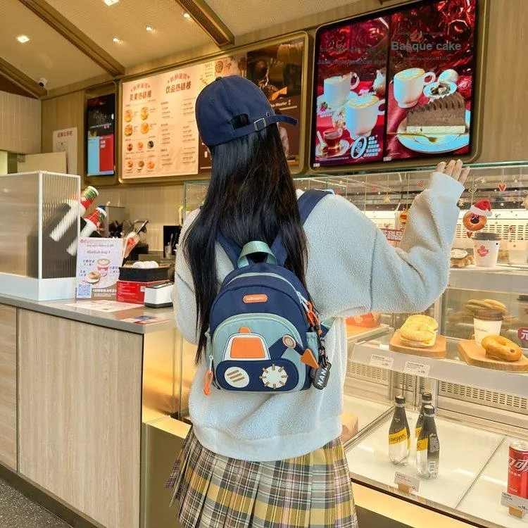 Worm's Home Nylon Backpack Kids' Coffee-6