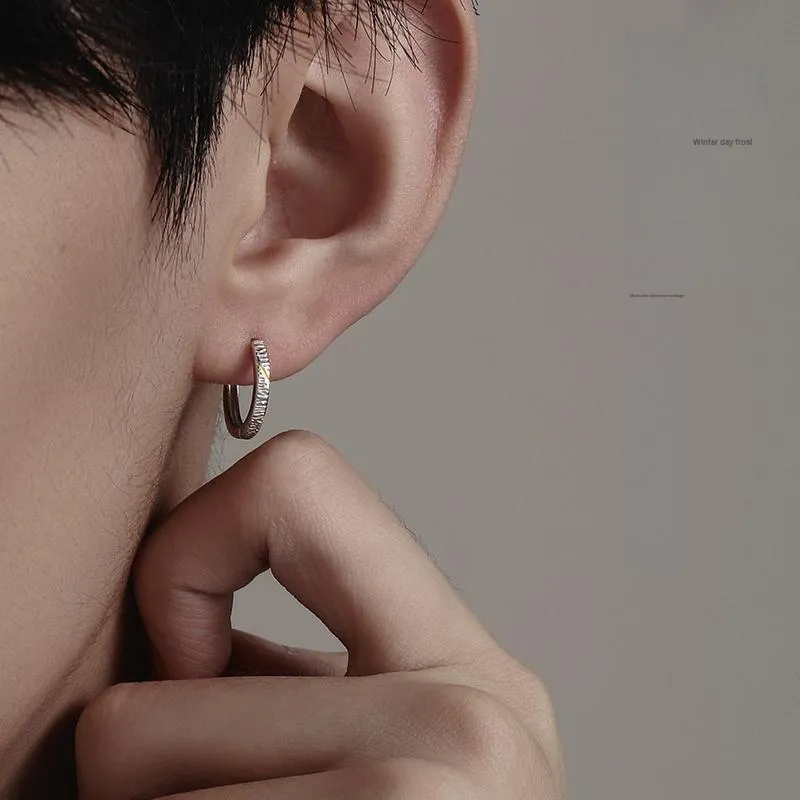 FOREVER MELODY 999 Fine Silver Earrings Men's-1