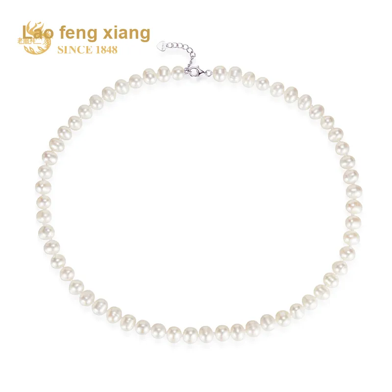 Lao Feng Xiang Pearl Necklaces Women's-1