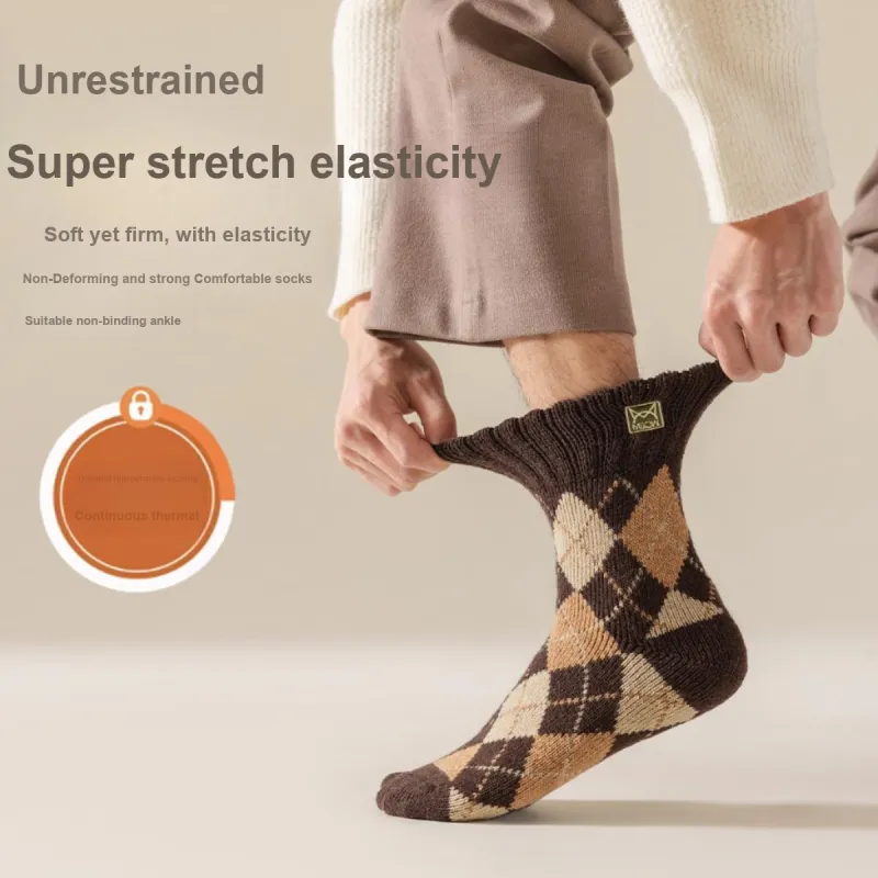 MIIOW Mid Calf Socks Men's 4 Pack-28