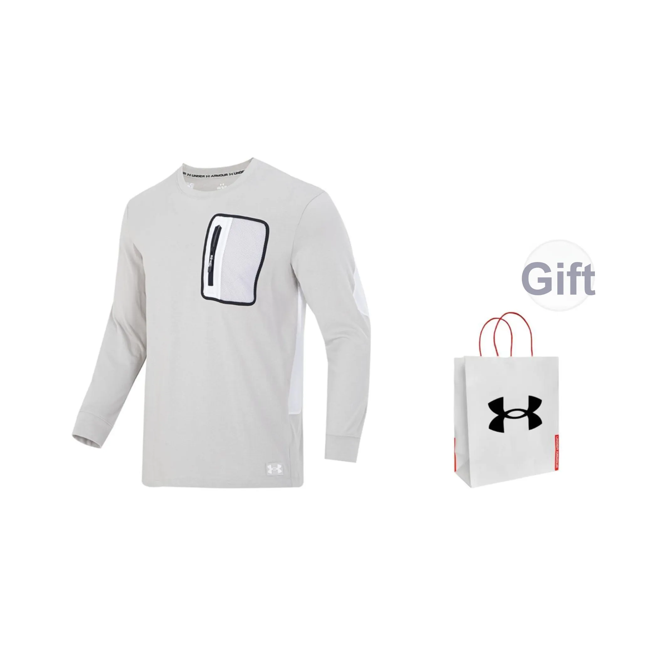 Under Armour Свитшот Унисекс Light Серый Сумка для покупок включена