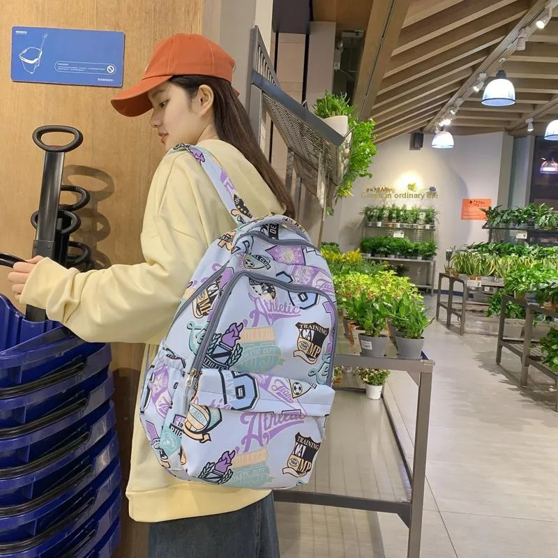 Kewuku Nylon Backpack Unisex Multicolor-8