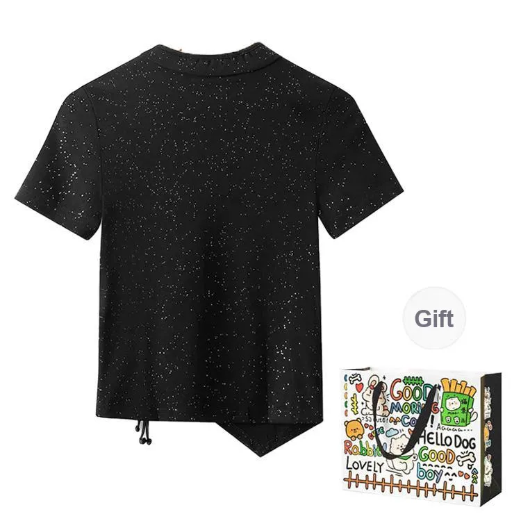 OURUOKE T Shirts Women's-7