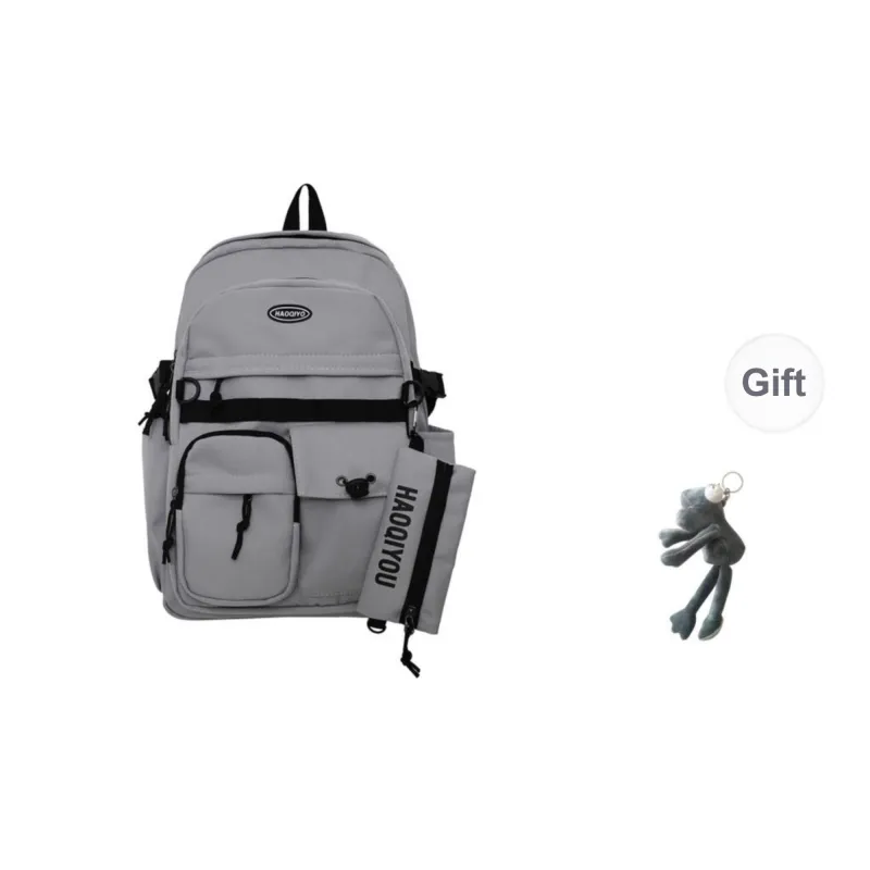 KAMLUI Nylon Backpack Regular Unisex White/Gray/Black/Blue-6