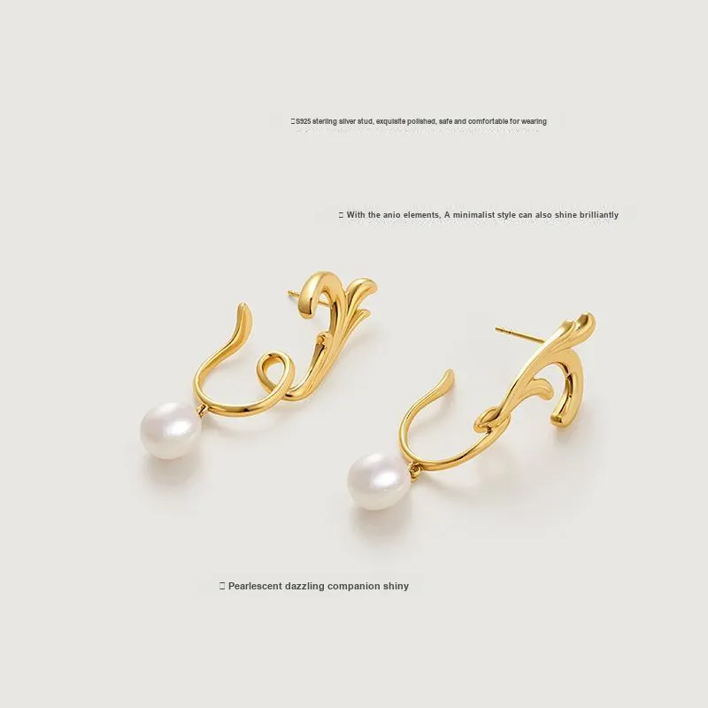 Amber Lollipop Lilith Garden Collection Pearl Earrings Women's-1