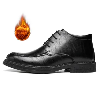CHINT Dress Shoes Men Mid Top Black