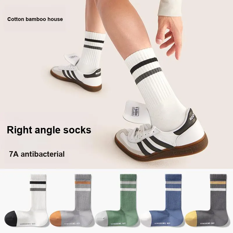 B&C.Room Mid Calf Socks Fall Winter Men's 5 Pack-2