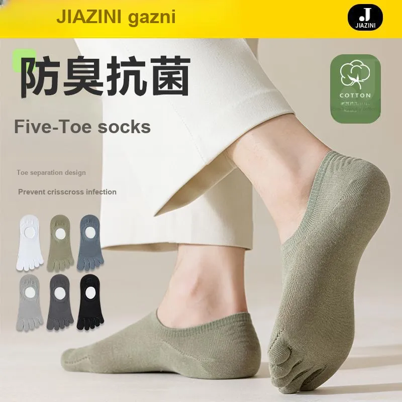 JIAZINI No Show Socks Men's 4 Pack-17