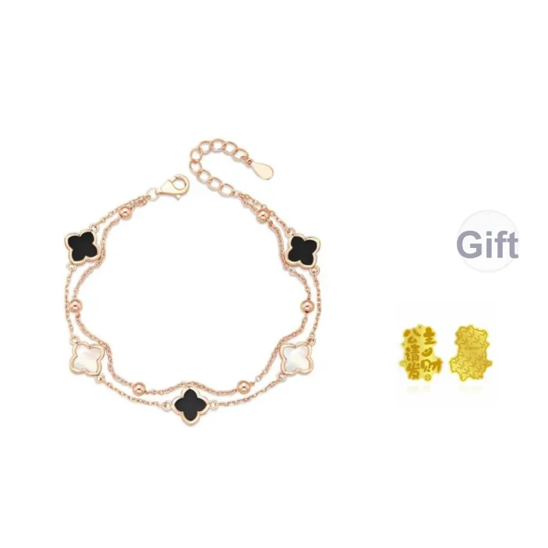 Yagu Agate Pure Silver Bracelets Women's-2