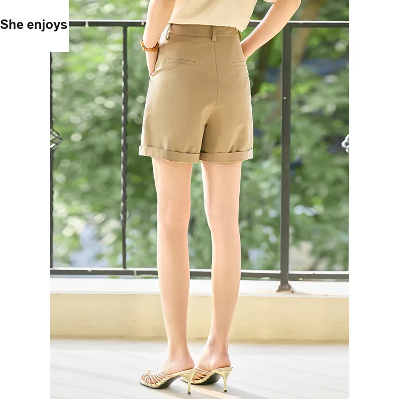 She Enjoys Casual Shorts Women's-5