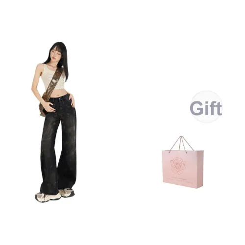 ZAZN Джинсы Женские Dirty Грязь Черный