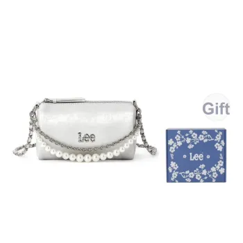 Lee PU Shoulder Bag Regular Women's Pink/Silver