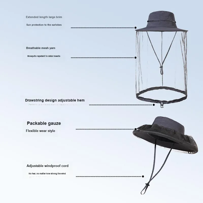 YUZHAOLIN Lightweight Sun Protection Hats Men's-2