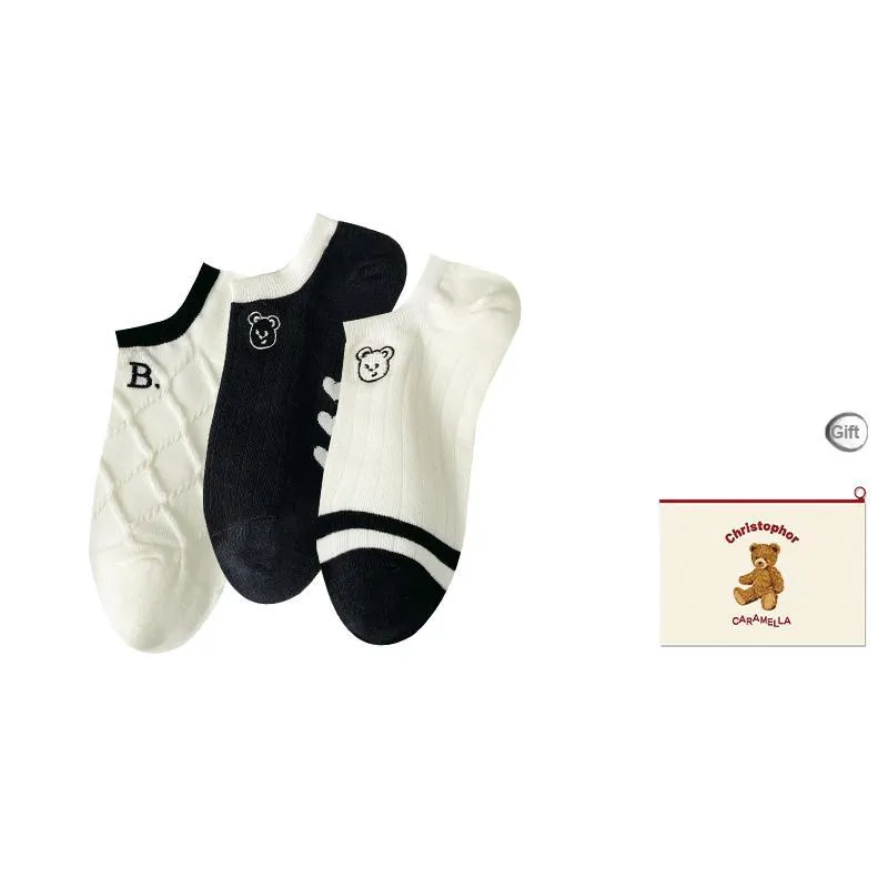 Caramella Ankle Socks Women's Shopping Bag Combo Set-14
