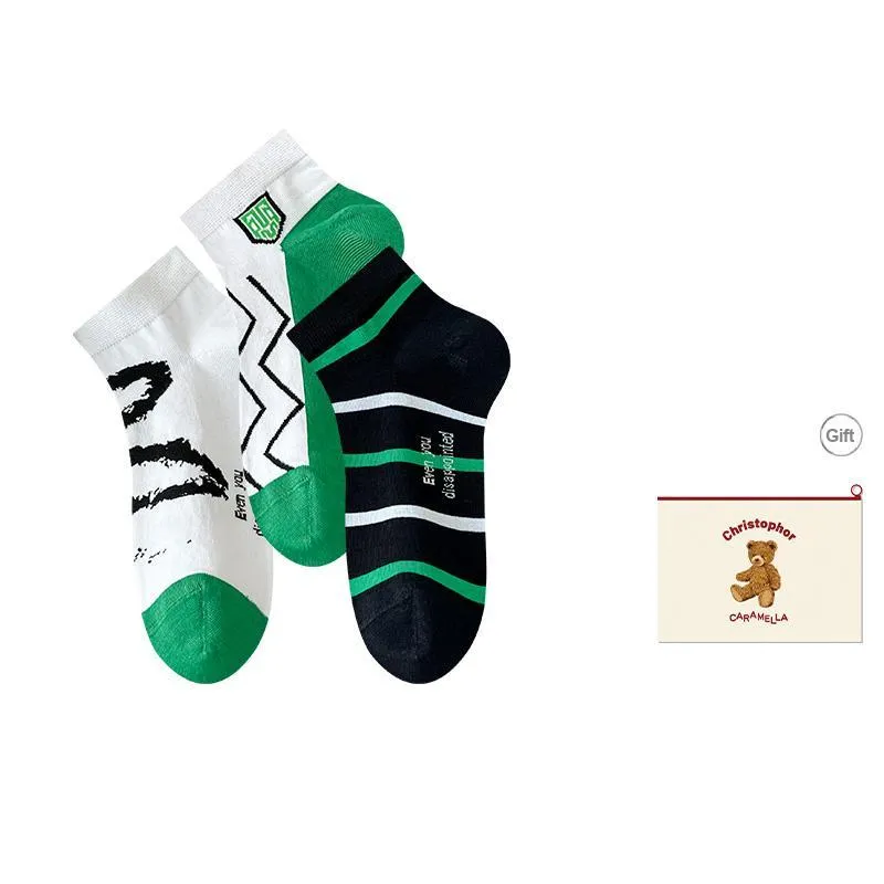 Caramella Ankle Socks Men's Shopping Bag Combo Set-13