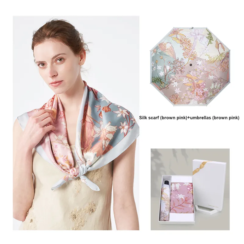 MARJAKURKI Silk Scarves Women's-3