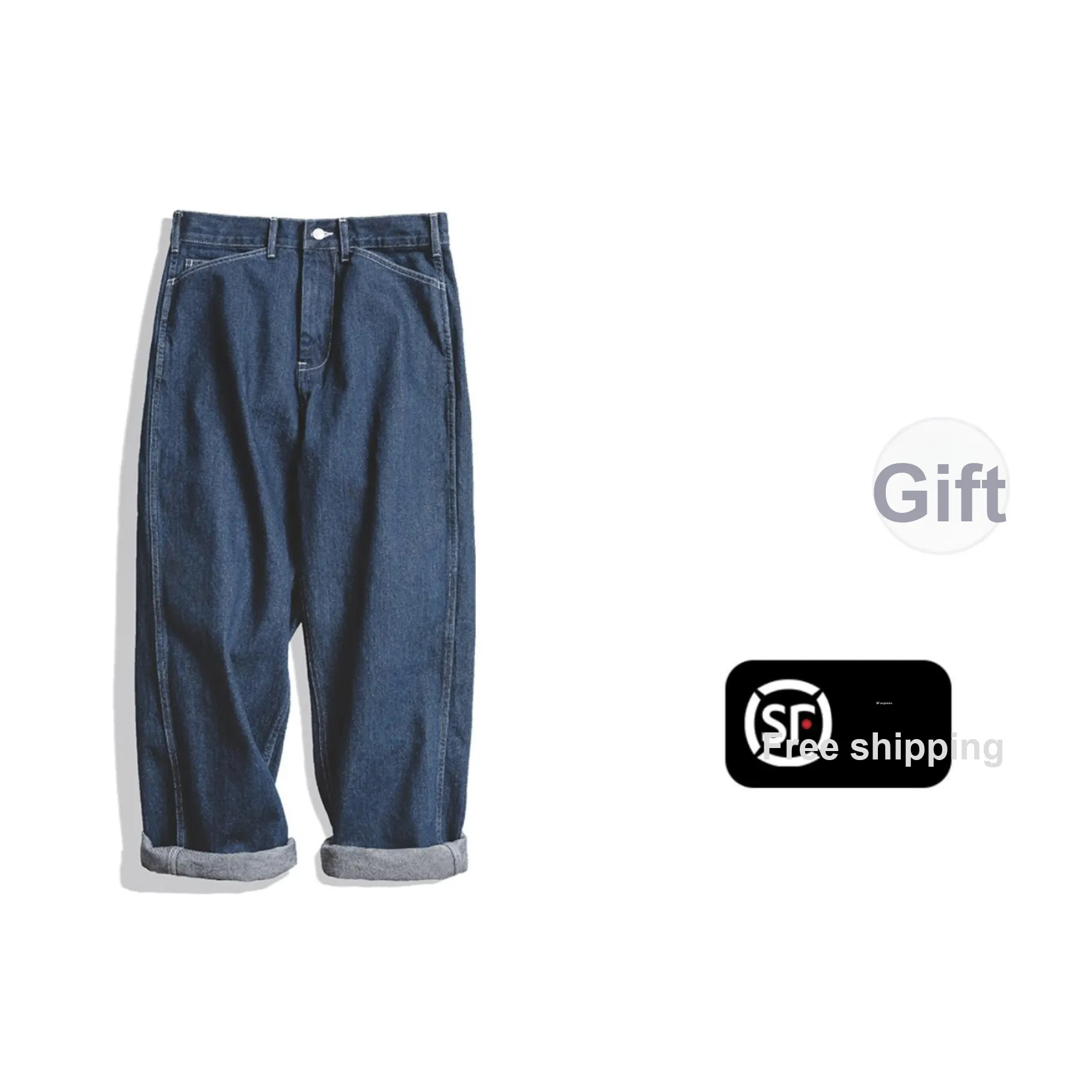 MADEN Jeans Men's Dark Blue