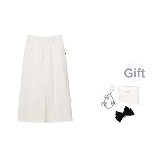 Fstudio Корейский Минималистский стиль Элегантность Линия A Полу-длина Повседневная Длинная Юбка Женская