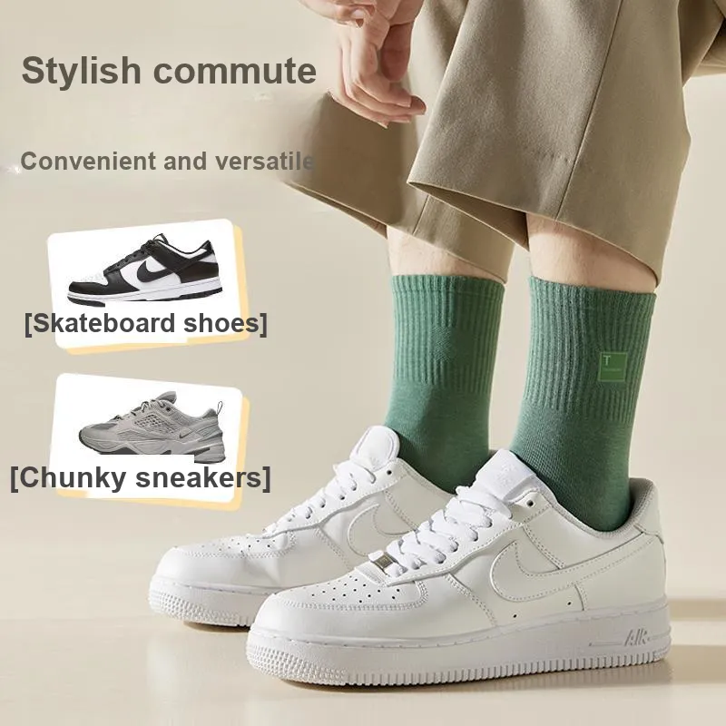 MIIOW Mid Calf Socks Men Shopping Bag 5 Pack-1