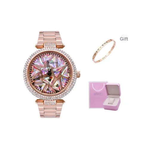 Melissa Кварцевый механизм Часы Женские Розовый циферблат