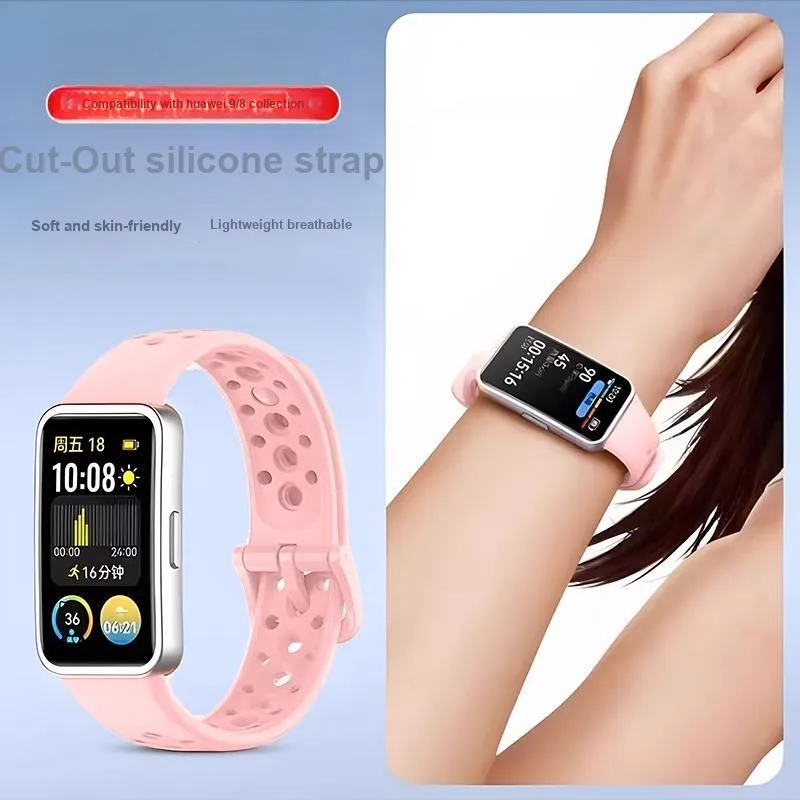 CHUANGYIDA Huawei Compatibility Watch Band 135~190mm Silicone Material-7