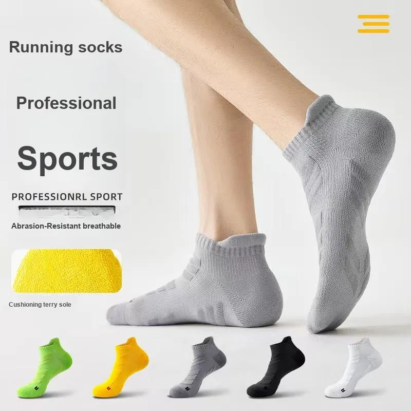 TLXT Running Socks Men's Students Outdoor Fitness Breathable Comfortable, Moisture Wicking Durable 3 Pack-7