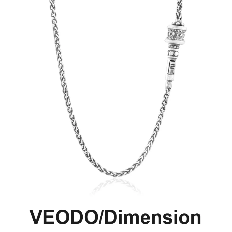 VEODO 925 Sterling Silver Necklaces Men's-5