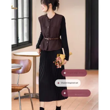 Like The Age Of Water Long Sleeved Dress Women's Red