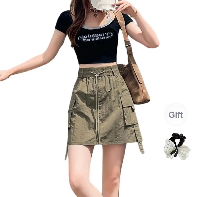 TUSHIFEI Cargo Short Skirts Women's-6