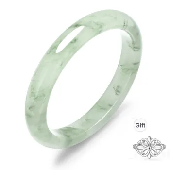ZSY Tianshan Jade Layerable Bangle For Girls Women's