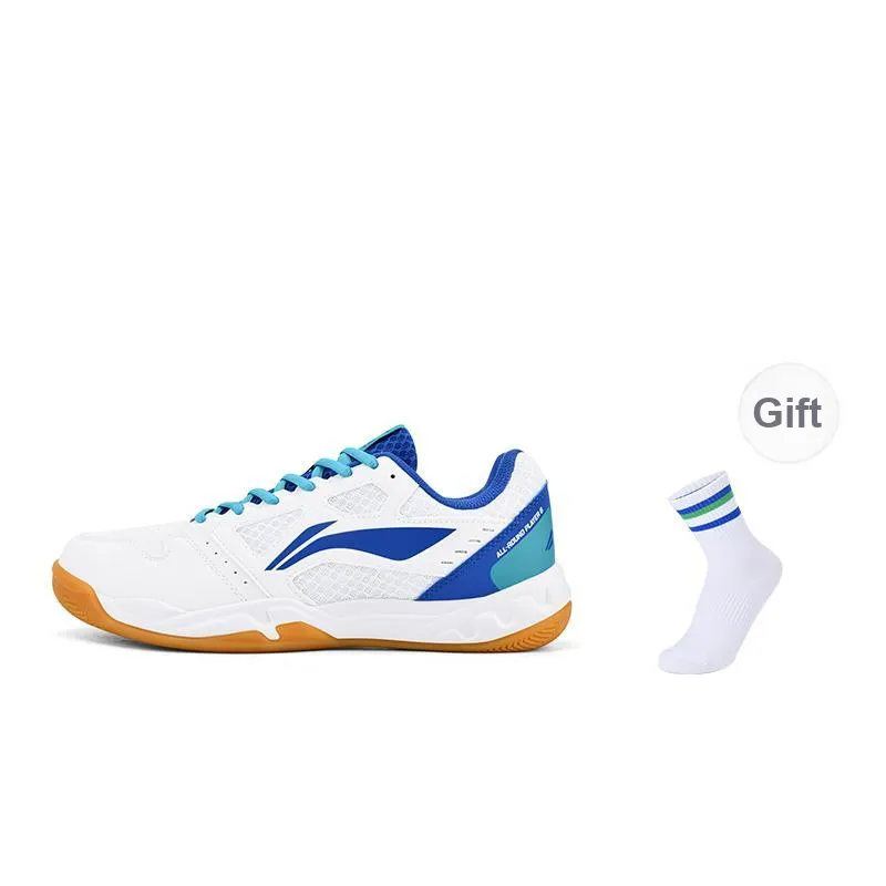 LiNing Feather The Flash 2.0 Cushioned Slip Resistant Low Top Badminton Shoes Unisex White Blue-7